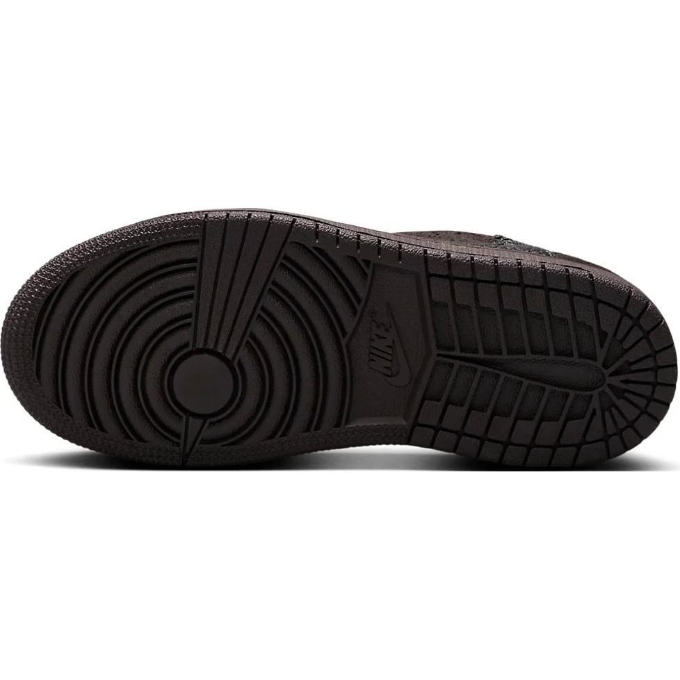 Кроссовки Travis Scott x Air Jordan 1 Retro Low OG SP PS Velvet Brown Kids, темно-мокко, черные DO5442-202