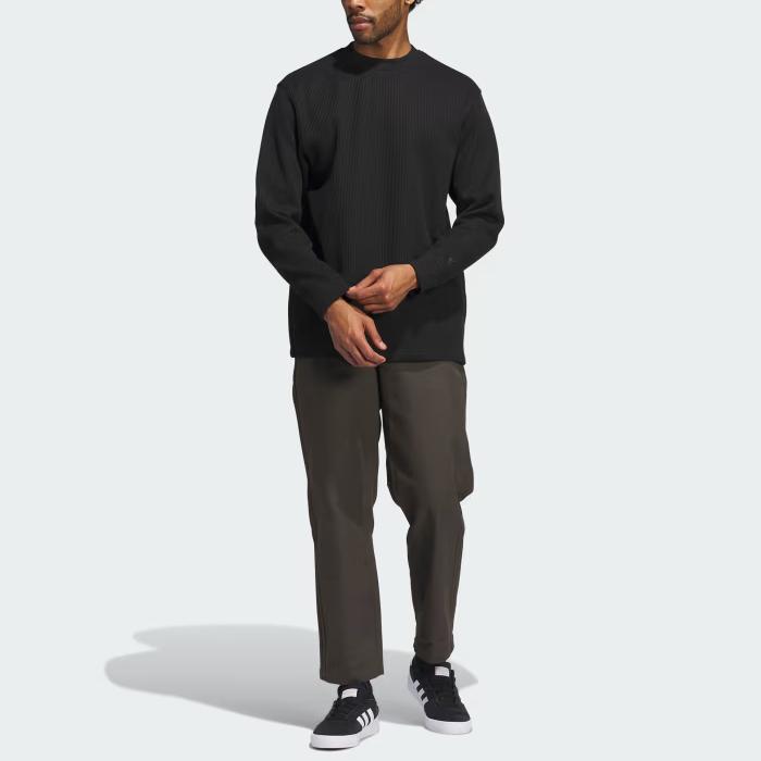 Adidas Originals Thermal Long Sleeve Shirt Knitwear Men's Black IY1599