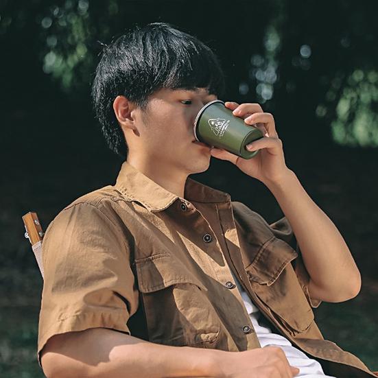 Yousheng 350 мл кофейная чашка термостойкая большая емкость для обработки краски нержавеющая сталь походная чашка для молока и пива товары для улицы