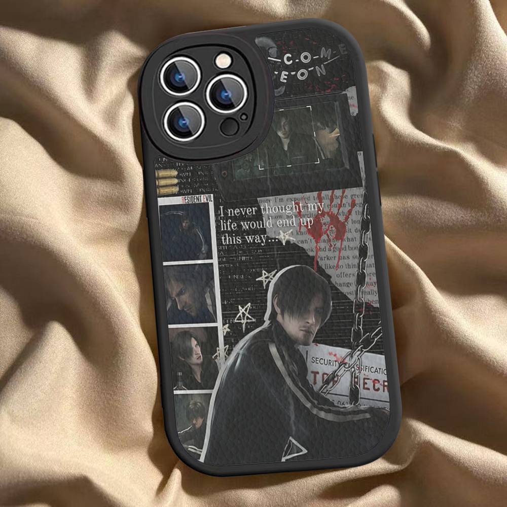 Игровой чехол для телефона R-Resident E-Evil для IPhone 16 15 14 13 12 11 Pro Max Plus, кожаный мягкий чехол