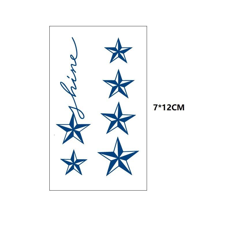 Маленький свежий крест ЭКГ маленькая змея рыбий хвост маленький узор неотражающая переносимая вода имитация стойкой татуировки наклейка