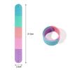 Fidget Clap Ring Straight Ruler Drawing Drafting Stress Relief Snap Ring Bracelet Ruler Silicone Anxiety Relief