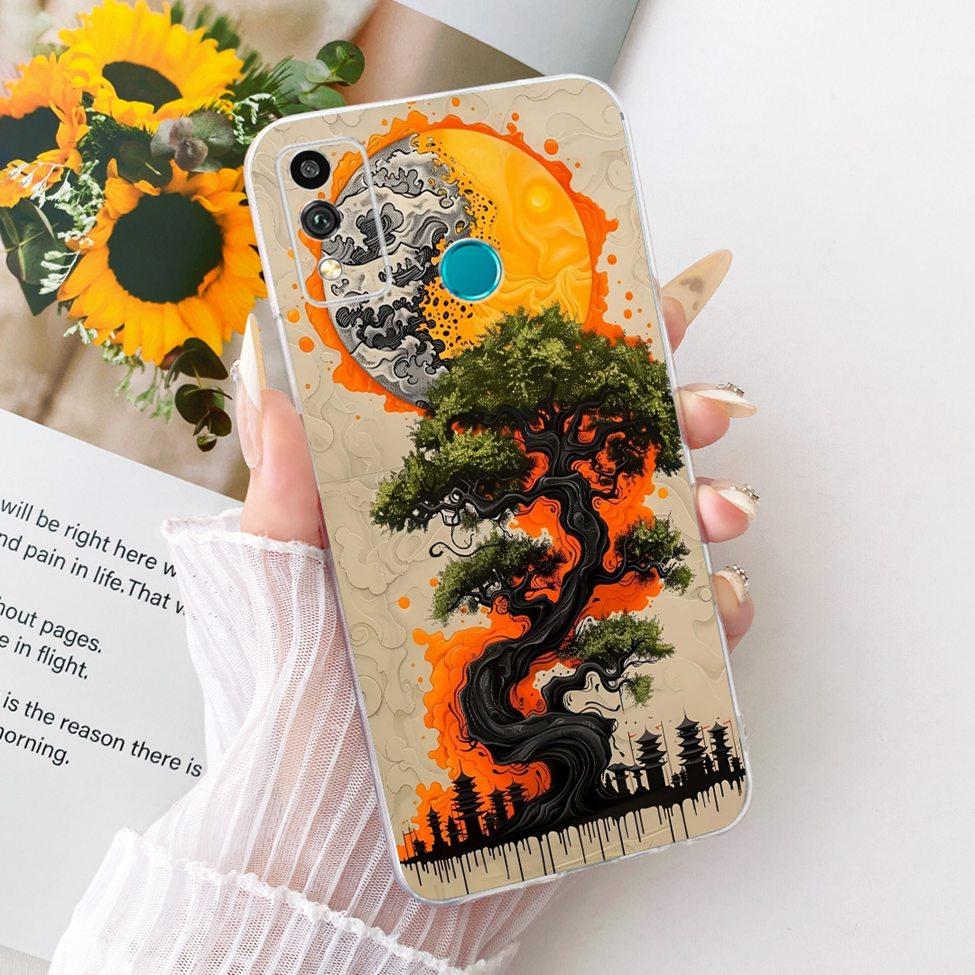 Transparent Cover For Honor 9X Lite Case Cute Fashion Butterfly Funny Painted Casing For Honor JSN-L21 JSN-L22 JSN-L23