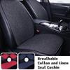 Car Seat Cushion Cover All-season Universal Linen Antiskid Breathable Interior Cushion Men Women Car Front Rear Cushion Backrest