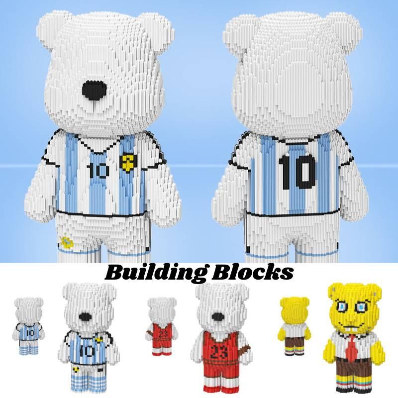 Маленькие мультяшные строительные блоки для детей Bearbrick