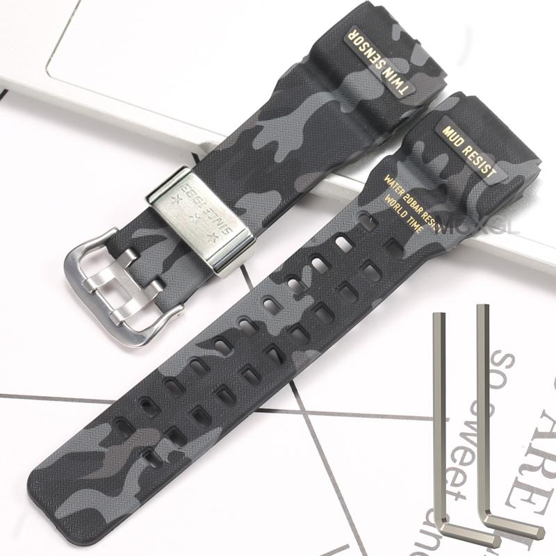 Запасной ремешок для часов из натуральной смолы, подходит для Casio G-Shock Master G Mudmaster GG-100 GWG-100 GSG-100, спортивный браслет