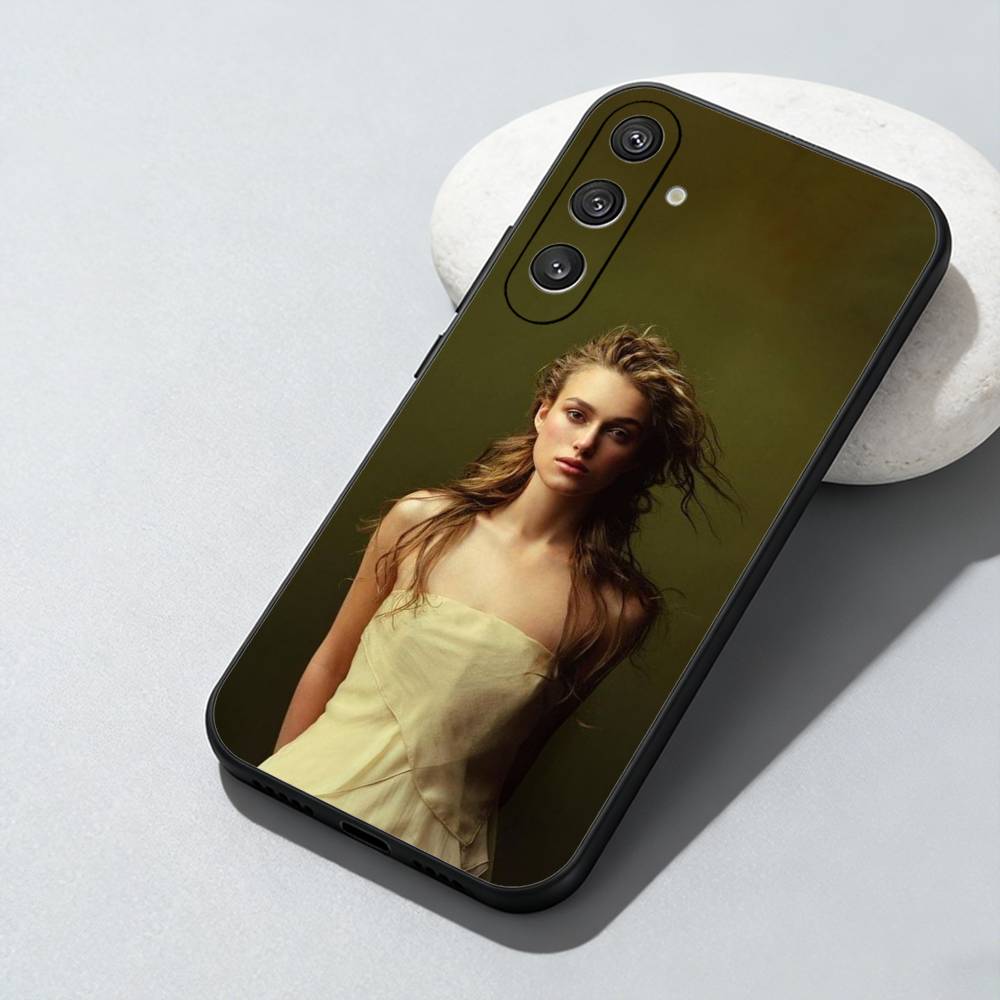 Чехол для телефона с изображением актрисы Киры Найтли для Samsung Galaxy A73, A72, A71, A70, A52, A51 и других моделей. Мягкий черный чехол