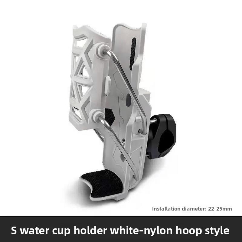 Adaptive Water Cup Holder for Motorcycles & Electric Vehicles - Rotatable Foldable Bumper Mount Bike Motorcycle Water Bottle Cag