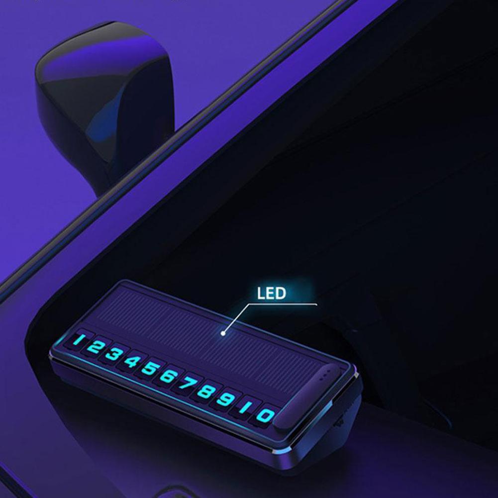 Скрытый номерной знак для парковки Скрытый номерной знак автомобиля Защита конфиденциальности без выцветания Автоматическое освещение с использованием солнечной энергии