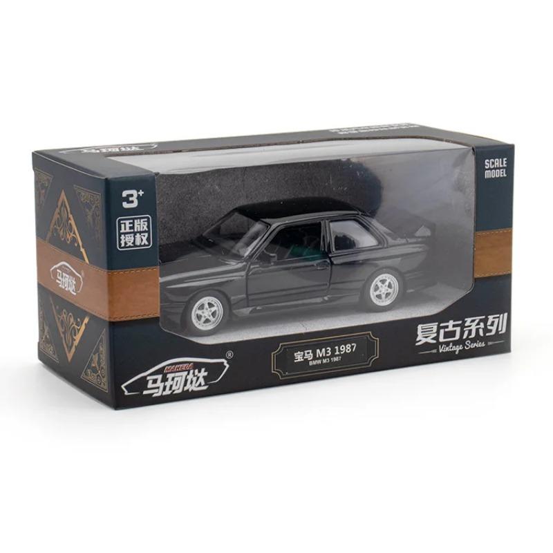 1/36 BMW M3 1987 литые игрушки модель автомобиля металлические игрушечные транспортные средства подлинные изысканный интерьер откидывающийся назад 2 двери открываются детский подарок