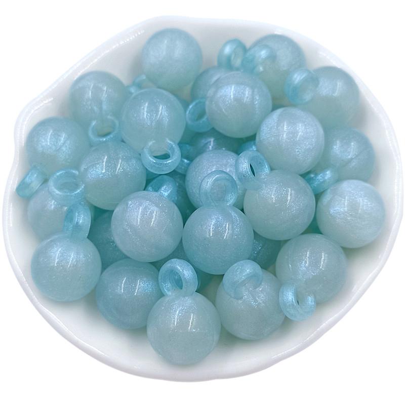 Material Round Pendant Charms Bowknot Rabbit Flat Love Heart Beads 10Pcs Fluorescent Handmade DIY Jewelry Accessories Arcylic Fashion Accessories