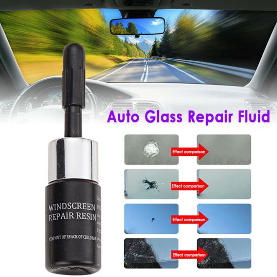 2Pcs Safe Crack Repair Fluid Spread Evenly Convenient Car Window Glass