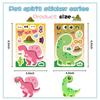 8/16/11 ШТ Креативные Мультяшные Динозавры Коллаж Наклейки для DIY Игровые Наклейки Животные Поделки Наклейки на Ноутбук Скейтборд Подарки