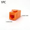 Для RJ45 CAT6 Keystone Муфта Гнездо-Гнездо Вставка Прямая Муфта CAT6 Keystone Цветной Сетевой Прямой Соединитель