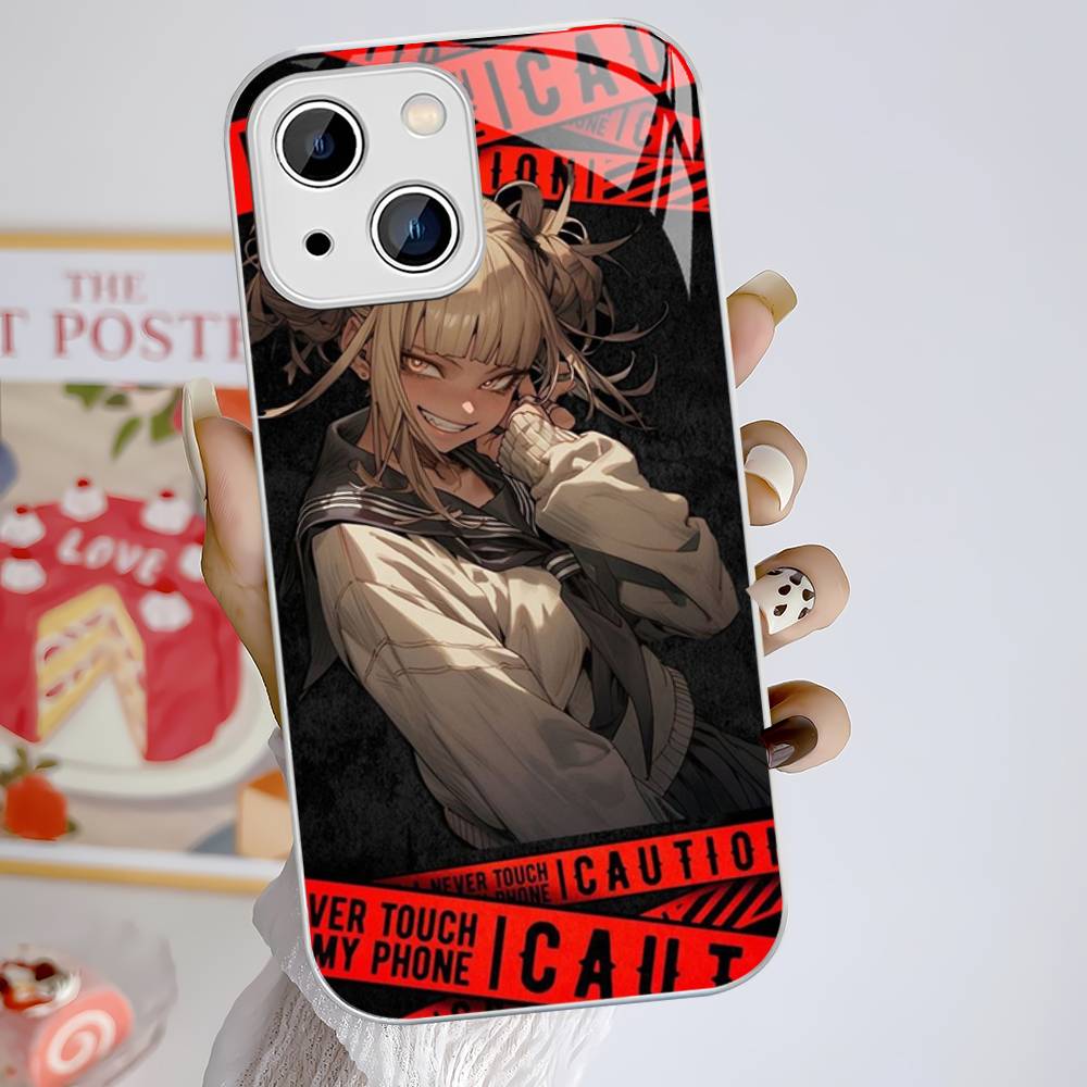 Toga Himiko My Hero Academia Tempered Glass For Iphone 14 13 12 11 Pro Mini XS MAX 14Plus X XS XR Cover