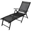Day and Night - Day and Night Black Aluminum Folding Lounger