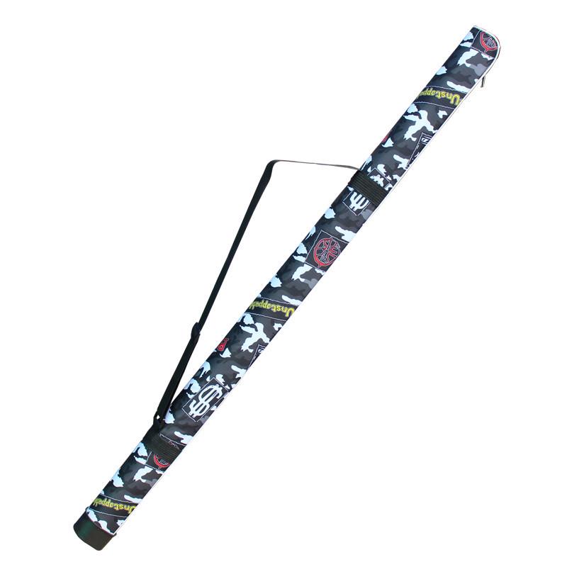 Camouflage Waterproof Oxford Cloth Fishing Rod Bag for 6-8 Rods, Small, Portable, Backpack or Hand Carry.