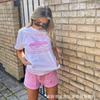 Manufacturer wholesale foreign trade Alcatraz series color pattern letter printing round neck short-sleeved T-shirt top summer INS