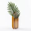 Acrylic Vase For Dry Flowers With Ripple Design Transparent Home Decor