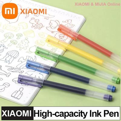 Оригинальная чернильная ручка Xiaomi большой емкости, 7 цветов, 0,5 мм, ручка Xiaomi Mi Pen, письменная ручка для школы, офиса, искусства, канцелярские товары, большая чернильная ручка