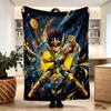 Saint Seiya Print Blanket - Soft & Comfortable, for Bedroom, Travel, Sofa, Home Decoration - Birthday Christmas Gift for Friend