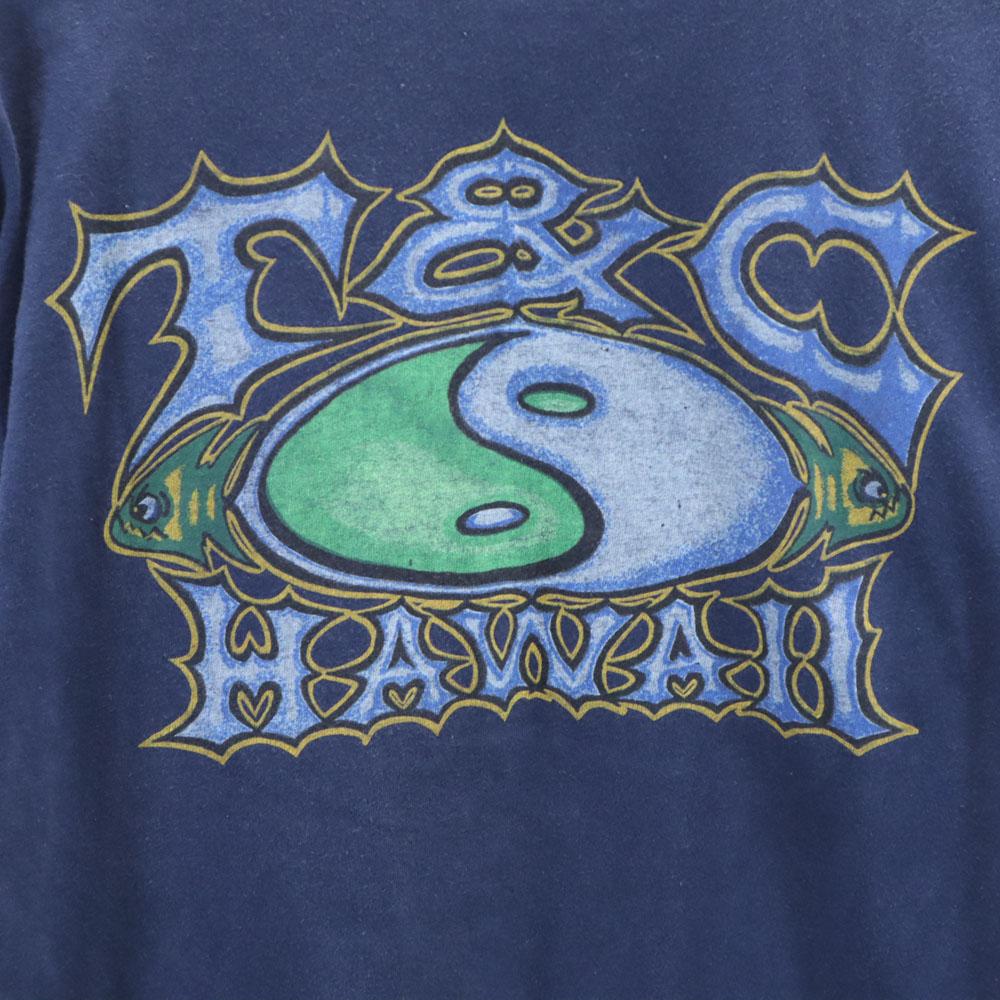 Town&Country 90-е годы Сделано в США старая футболка с одинарным швом Принт на спине Мужская Б/у