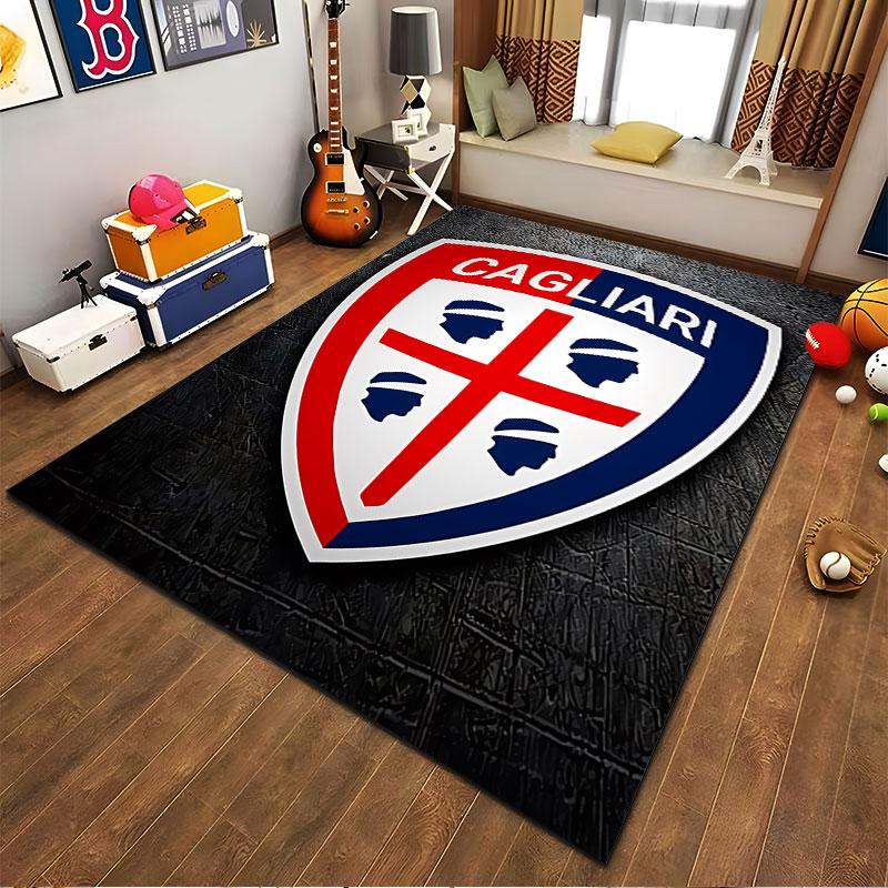 Cagliari Emblem Carpet Design suitable as a non-slip mat for the living room or bedroom sofa