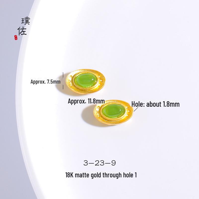 Подвеска в виде бабочки, цветка и жемчуга из матового золота 18 карат, браслет-цепочка с надписью «Love», аксессуары для DIY ювелирных изделий для женщин