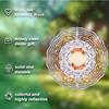 360 Degree Rotating 10 Inch Hanging Wind Spinner Elegant Metal Garden Decor for Patio Balcony Outdoor Year Round Art Gift for Family Friends