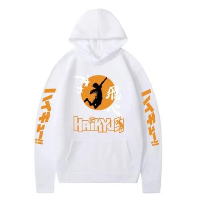 Японская анимация Haikyuu Принтованное мужское худи Брендовое худи Y2K Одежда Винтажная мода Унисекс Пуловеры с длинным рукавом