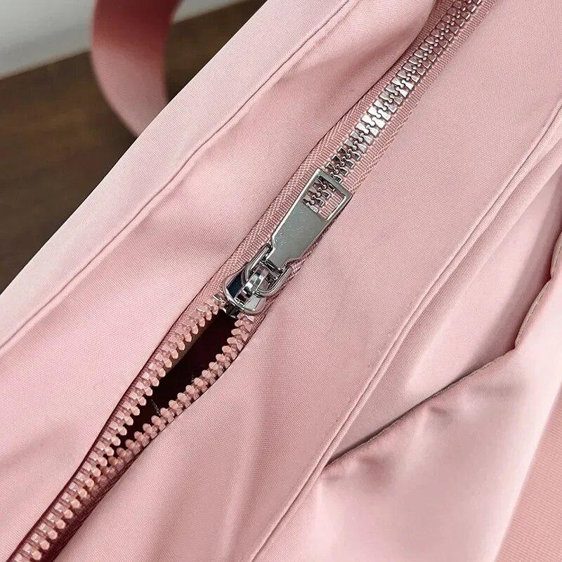 Новая женская сумка, однотонная сумка-тоут, сумка на плечо для отдыха, простая нейлоновая сумка для мамы, большая вместительная сумка