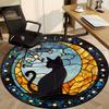 1PC Celestial Window Art Chair Carpet for Office Non-Slip, Lightweight, Machine Washable Rug for Office, Sleeping, Room - Holiday Decoryy251009024