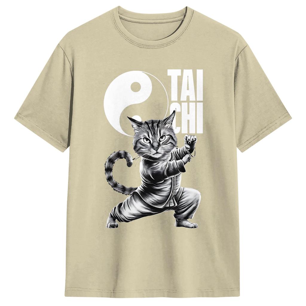Tai Chi Unisex T Shirt Awesome Tees Short Sleeve Crew Neck Tshirts 100 Cotton New Arrival Clothing