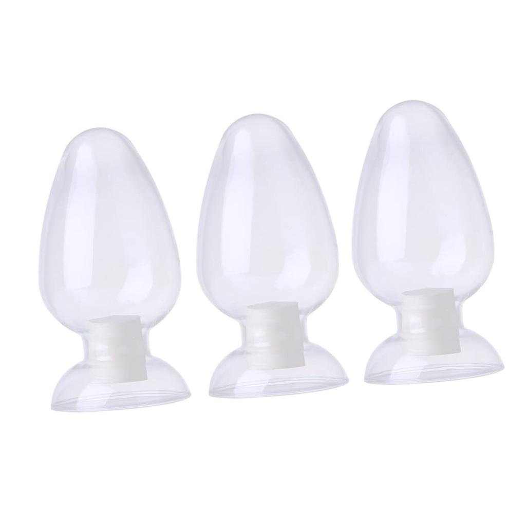 POPETPOP Набор из 3 стеклянных банок в форме сердца, Бутылки для демонстрации семян, Лабораторные бутылки для образцов, Стеклянные бутылки для образцов, Стеклянные бутылки для хранения сред, Стеклянные конические