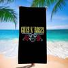 Музыкальная группа G-Guns N Roses Микрофибровое одеяло Быстросохнущие пляжные полотенца Большой размер с принтом Впитывающее одеяло-полотенце для бассейна