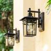 Antique Style Outdoor Waterproof Hexagonal Wall Sconce