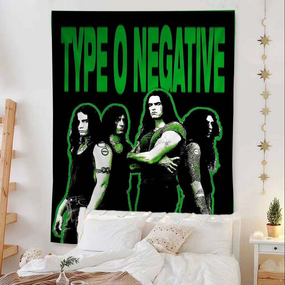 Rock Band Type O Negative Красочный Гобелен Настенный Подвесной Подвесной Таро Хиппи Настенные Ковры Декор Стены Комнаты в Общежитии