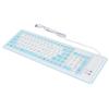 Foldable Silicone Keyboard 103 Keys USB Wired Silicon Foldable Waterproof Mute Fadeless Foldable Keyboard for PC Laptop