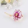 Flower Brooch Jewelry Women Gradient Enamel Design Suit Lapel Lightweight