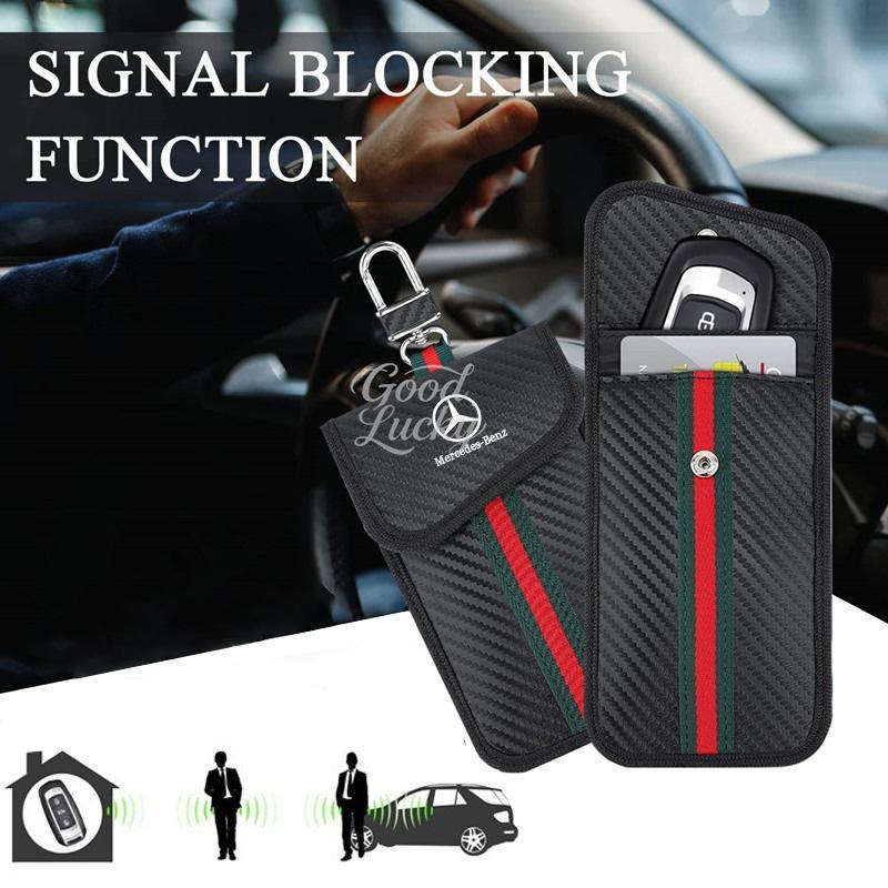 HGQ5 Car Key Signal Blocker Anti-Hacking Anti-Theft For Mercedes Benz AMG W203 W206 W220 W205 W211 W212 W201 W210 GLC GLK Accessories