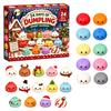 Mini Christmas Toys 2026 Squeeze Toy Advent Calendar, 24-Day Dumpling Bun Fidget Holiday Desk Decorations Countdown Box, Soft TPR Stress Relief