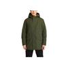 Timberland Logo Insulated Long Hooded Cotton Jacket Men Outerwear Green A4392-U31