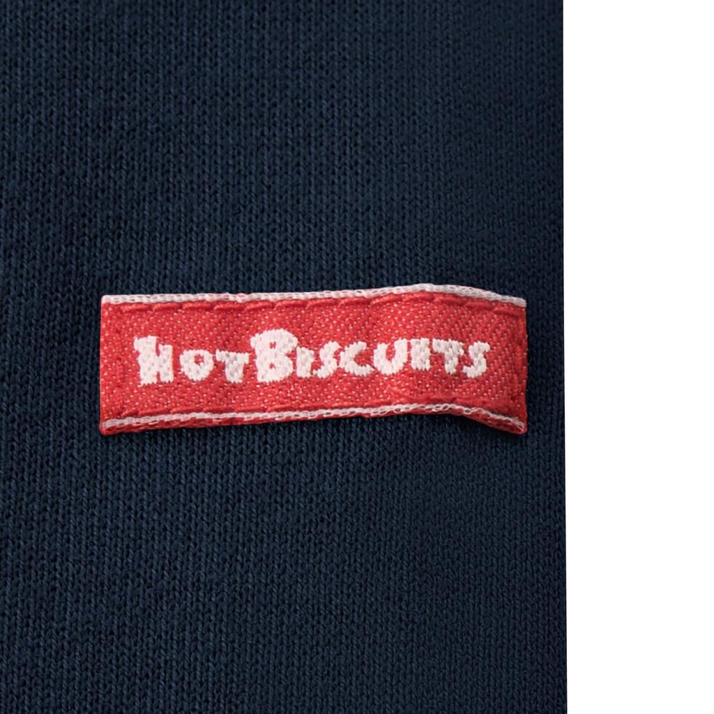 MIKI HOUSE HOT BISCUITS Long Sleeve T-Shirt, Boys and Girls, Navy Blue, 90cm, 70-5209-683