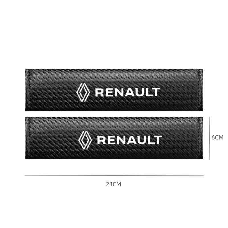 For Renault 2026 New Hub Caps 2Pcs Car Seat Belt Cover Shoulder Carbon Fiber Protect Case for Renault Clio Megane Trafic Captur
