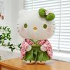 35-55 см Японский стиль Маття Цветок сакуры Кимоно Плюшевая игрушка Hello Kitty Мягкая подушка Декор комнаты дивана Кукла-спутник для комфорта