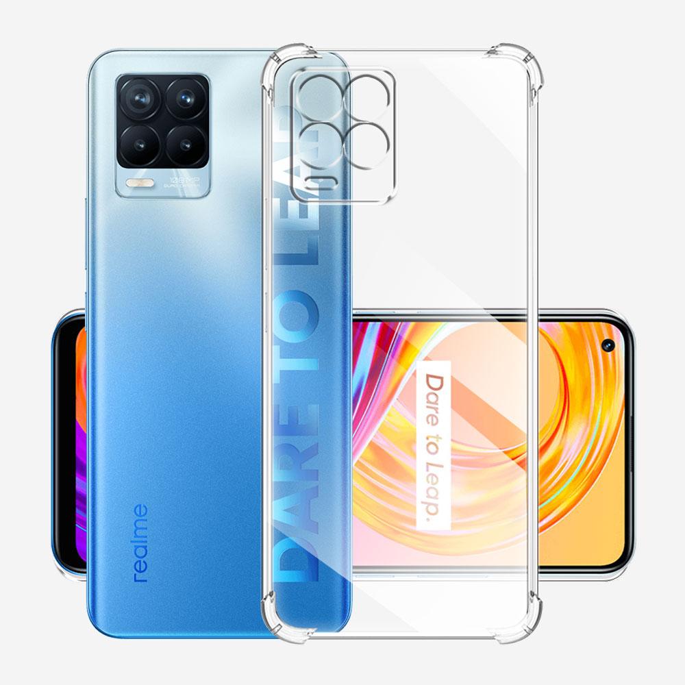 For OPPO Realme 8 Case Clear Shockproof Silicone Soft Phone Cover Cases For Realme 8 5G Coque For Realme 8 Pro Transparent Funda