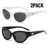 2PACK  Punk Sunglasses for Women Fashion Goggle Men's Sun Glasses Luxury Brand Designer Eyewear Vintage Shades Fashion