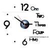 3D Luminous Acrylic Quartz DIY Silent Wall Clock for Living Rooms