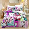 Home Textile Three-Piece Cute Cartoon Digital Printing Quilt Pillowcase Bedding