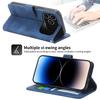 DIERFENG DF-03 For iPhone 17 Pro Case Lines Imprint Wallet Leather Phone Cover with Wrist Strap